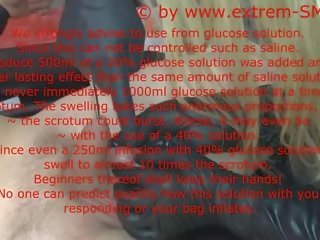 Instructions vid scrotal saline infusion anglais texte longue