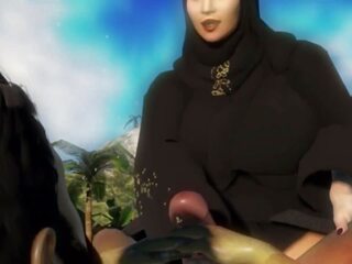 Island av tapt feit arab muslim jenter iført burqa og | xhamster